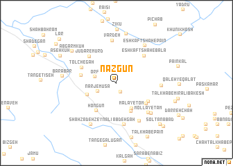map of Nāzgūn