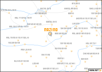 map of Nazino