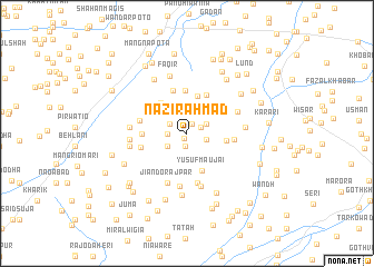 map of Nazīr Ahmad