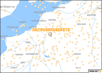 map of Nazīr Khān Dādpota