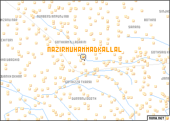 map of Nazīr Muhammad Kallal