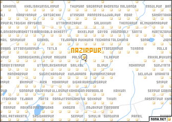 map of Nāzirpur