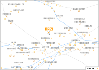 map of Nāzī