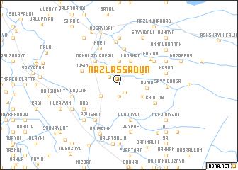 map of Nazl as Sa‘dūn