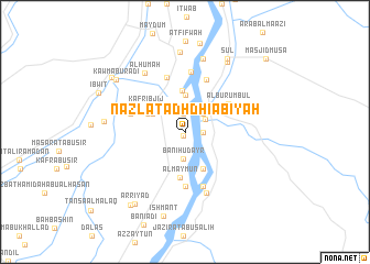 map of Nazlat adh Dhiʼābīyah