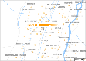 map of Nazlat Aḩmad Yūnus