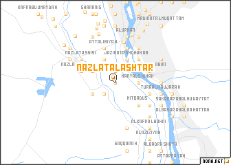 map of Nazlat al Ashţar