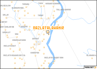 map of Nazlat al ‘Awāmir