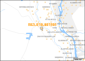 map of Nazlat al Baţrān