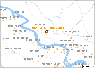 map of Nazlat al Ḩarajāt