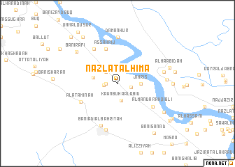 map of Nazlat al Ḩimāʼ