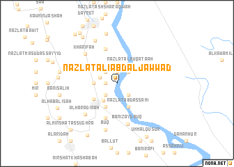 map of Nazlat ‘Alī ‘Abd al Jawwād