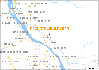 map of Nazlat ‘Alī Sulaymān