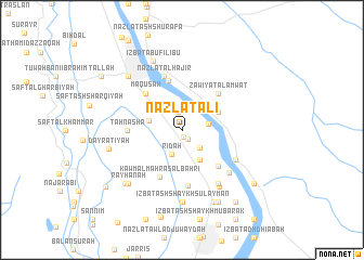 map of Nazlat ‘Alī