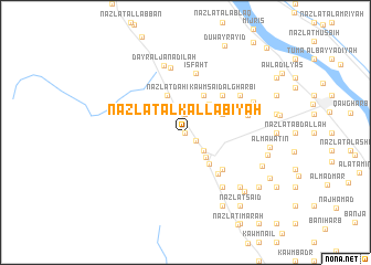 map of Nazlat al Kallābīyah