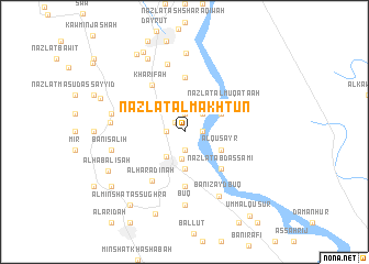 map of Nazlat al Makhtūn