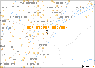 map of Nazlat ‘Arab Juhaynah