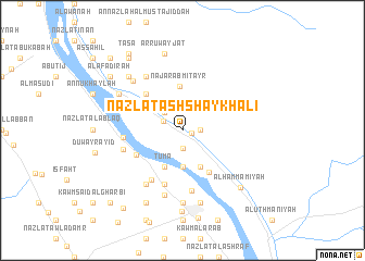 map of Nazlat ash Shaykh ‘Alī