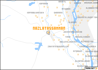 map of Nazlat as Sammān