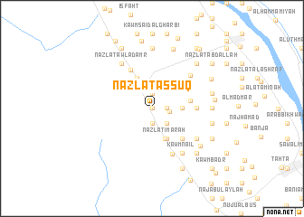 map of Nazlat as Sūq