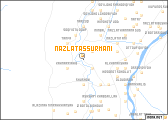 map of Nazlat aş Şurmānī