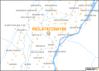 map of Nazlat az Zāwiyah