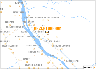 map of Nazlat Bākhūm