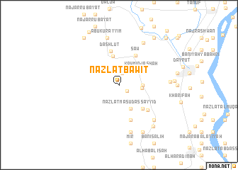 map of Nazlat Bāwīţ