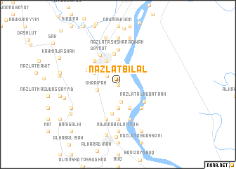 map of Nazlat Bilāl