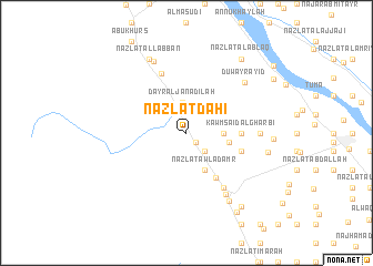 map of Nazlat Ḑāḩī