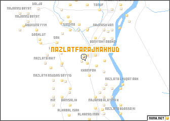 map of Nazlat Faraj Maḩmūd