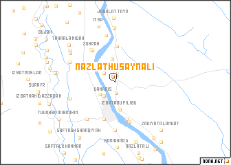 map of Nazlat Ḩusayn ‘Alī