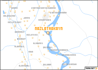 map of Nazlat Makayn