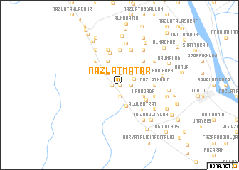 map of Nazlat Maţar