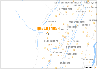 map of Nazlat Mūsá