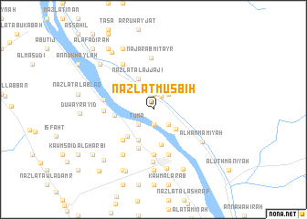 map of Nazlat Muşbiḩ