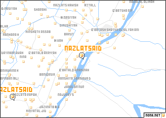 map of Nazlat Sa‘īd