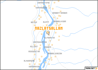 map of Nazlat Sallām