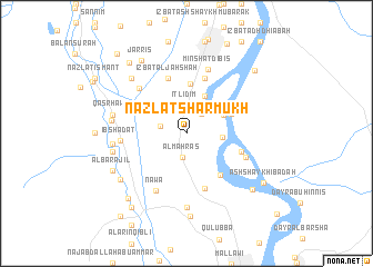 map of Nazlat Sharmūkh