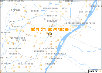 map of Nazlat ‘Uways Shahmī