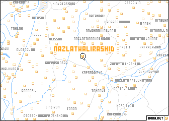 map of Nazlat Wālī Rāshid