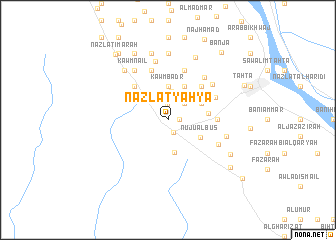 map of Nazlat Yaḩyá