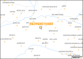 map of Naz̧m Sheykhān