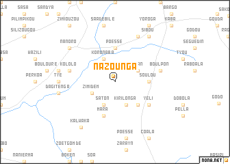 map of Nazounga