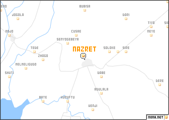 map of Nazrēt