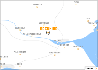 map of Nazukina