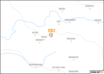 map of Nāz