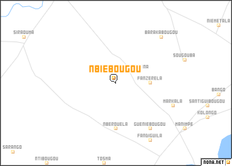 map of Nbiébougou