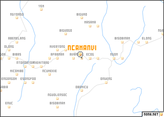 map of Ncamanvi