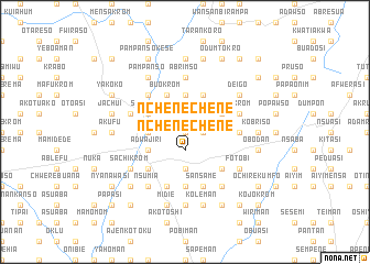 map of Nchenechene